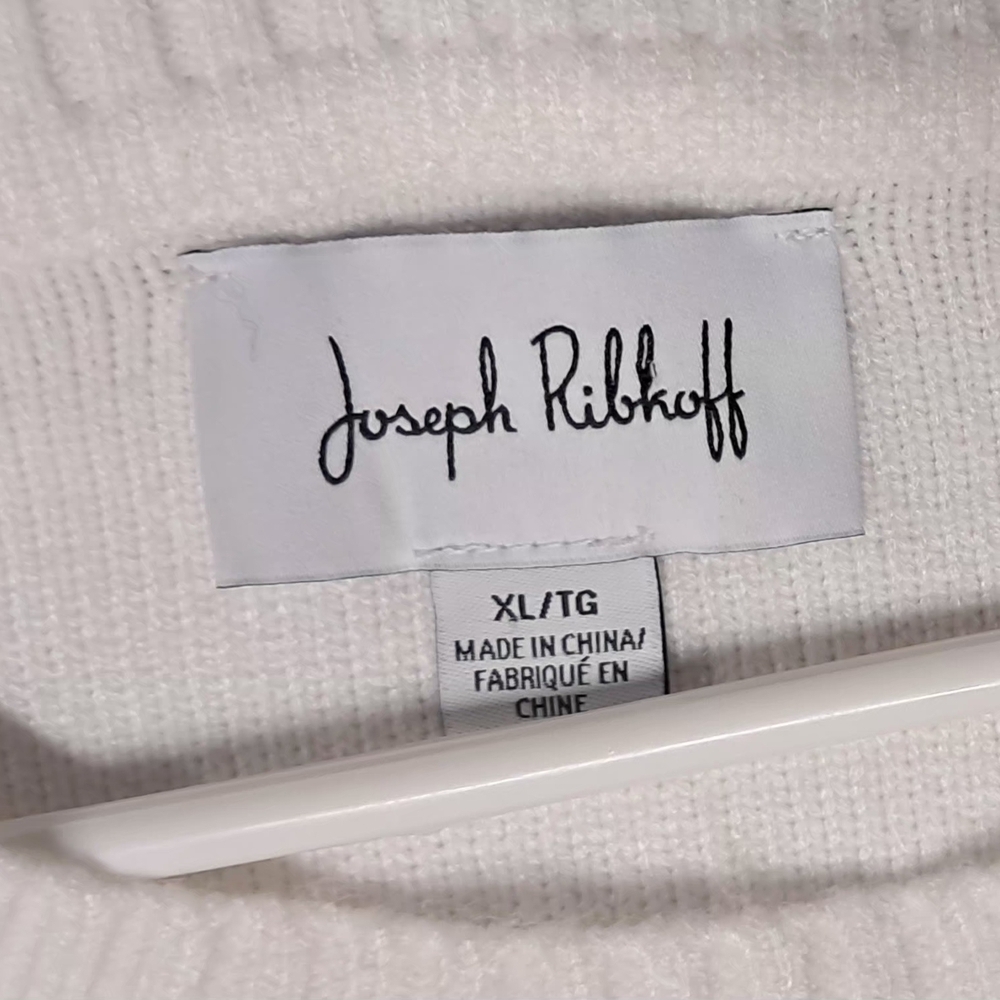 Joseph Ribkoff White Crew Neck Sweater - Picture 5 of 5